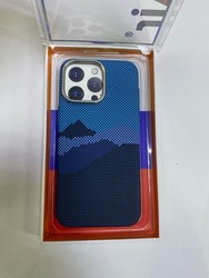 Чехол пластиковый FreeAir magnetic case iPhone 15 Pro (6.1&quot;) карбон синий