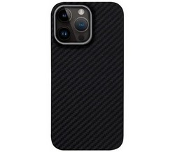 Чехол пластиковый MItriFON Life+ magnetic case iPhone 15 (6.1") черный карбон