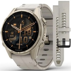 Умные часы Garmin Fenix 8 43mm Amoled Sapphire Soft Gold Leather 010-02903-40