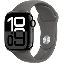 Умные часы Apple Watch Series 10 GPS 42mm Jet Black Aluminum Stone Gray Sport Band