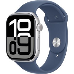 Умные часы Apple Watch Series 10 GPS 46mm Silver Aluminum Denim Sport Band