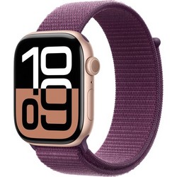 Умные часы Apple Watch Series 10 GPS 46mm Rose Gold Aluminum Plum Sport Loop