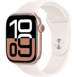 Умные часы Apple Watch Series 10 GPS 46mm Rose Gold Aluminum Light Blush Sport Band