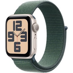 Умные часы Apple Watch SE 2024 GPS 40mm Starlight Aluminium Lake Green Sport Loop