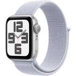 Умные часы Apple Watch SE 2024 GPS 40mm Silver Aluminium Blue Cloud Sport Loop