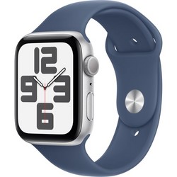 Умные часы Apple Watch SE 2024 GPS 44mm Silver Aluminium Denim Sport Band