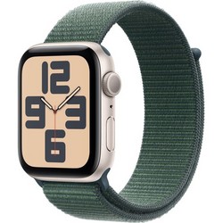 Умные часы Apple Watch SE 2024 GPS 44mm Starlight Aluminium Lake Green Sport Loop