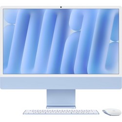 Моноблок Apple iMac 24" Retina 4,5K 2024 (M4, 10-Core CPU, 10-Core GPU, 16 Гб, 512 Гб SSD) MWV33, синий