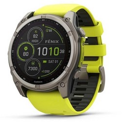 Умные часы Garmin Fenix 8 51mm Solar Sapphire Titanium Yellow 010-02907-21