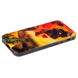 Чехол-накладка UV-print для iPhone SE/ 5S/ 5 силикон (арт) тип 30