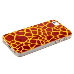 Чехол-накладка UV-print для iPhone SE/ 5S/ 5 силикон (шкурки животных) тип 45