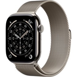 Умные часы Apple Watch Series 11, 46 mm, S-M/M-L Natural Titanium Milanese Loop