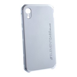 Чехол-накладка противоударный (AL&Pl) для Apple iPhone XR (6.1") Solace Серебристый (серебристый ободок)