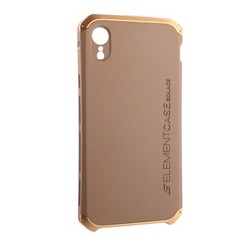 Чехол-накладка противоударный (AL&Pl) для Apple iPhone XR (6.1") Solace Золотистый (золотистый ободок)