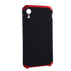 Чехол-накладка противоударный (AL&Pl) для Apple iPhone XR (6.1") Solace Черный (красный ободок)
