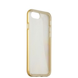 Чехол&бампер силиконовый прозрачный для iPhone SE (2020г.)/ 8/ 7 (4.7) в техпаке Золотистый борт