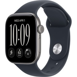 Умные часы Apple Watch Series 12 42mm GPS Space Gray Aluminum Case with Navy Blue Sport Band SM/ML