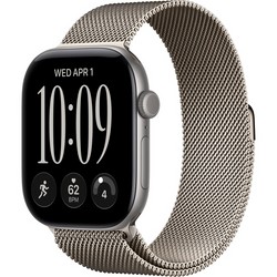 Умные часы Apple Watch Series 12 46mm GPS Space Gray Aluminum Case with Natural Milanese Loop SM/ML