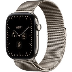 Умные часы Apple Watch Series 12 46mm GPS + Cellular Natural Titanium Case with Natural Milanese Loop