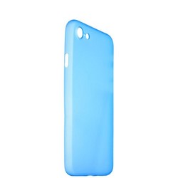 Чехол-накладка супертонкая для iPhone SE (2020г.)/ 8/ 7 (4.7) 0.3mm пластик в техпаке Голубой матовый