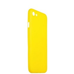 Чехол-накладка супертонкая для iPhone SE (2020г.)/ 8/ 7 (4.7) 0.3mm пластик в техпаке Желтый матовый