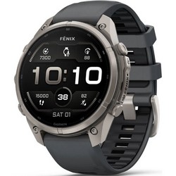 Умные часы Garmin Fenix 9 Pro 47mm Amoled Sapphire Titanium with Graphite/Black Silicone Band (010-04336-26)