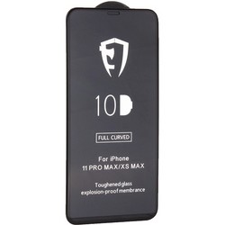 Стекло защитное 10D Full Glue Premium Glass (полноклейкое) для iPhone 11 Pro Max/ Xs Max (6.5") Black