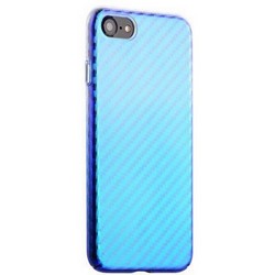 Чехол-накладка пластиковый J-case Colorful Fashion Series 0.5mm для iPhone SE (2020г.)/ 8/ 7 (4.7") Голубой оттенок
