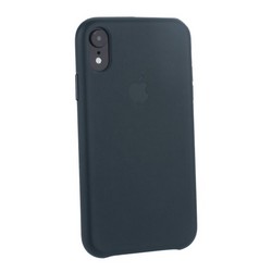 Чехол-накладка кожаная Leather Case для iPhone XR (6.1") Forest Green Темно-зеленый