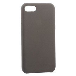 Чехол-накладка кожаная Leather Case для iPhone SE (2020г.)/ 8/ 7 (4.7") Taupe - Бежевый