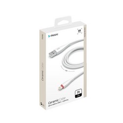 USB дата-кабель Deppa D-72291 USB - Lighting Ceramic (1.0м) Белый