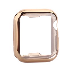 Чехол силиконовый TPU&защита экрана 360° COTECi для Apple Watch Series 5/ 4 (CS7059-GD) 40мм Золотистый