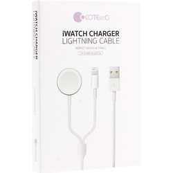 Дата-кабель USB COTECi 2in1 Charging cable iPhone & Watch (CS5170-WH) 1м Белый