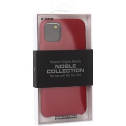 Чехол-накладка кожаная KZDOO Noble Collection (PC+PU) для Iphone 11 (6.1") Красная