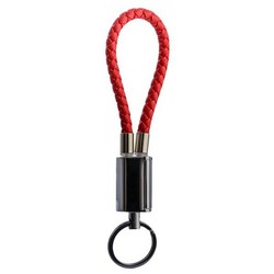 Дата-кабель-брелок USB COTECi M18 FASHION series Lightning Keychain Cable (MFI) CS2133-RD (0.25m) красный