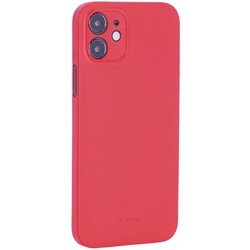 Чехол-накладка пластиковая KZDOO Air Skin 0.3мм для Iphone 12 (6.1&quot;) Красная