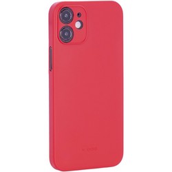 Чехол-накладка пластиковая KZDOO Air Skin 0.3мм для Iphone 12 mini (5.4") Красная