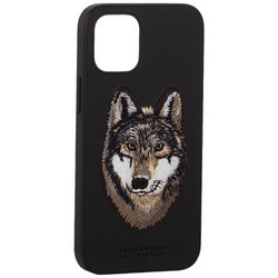 Накладка кожаная Club SAV Series для iPhone 12 mini (5.4&quot;) Wolf-волк