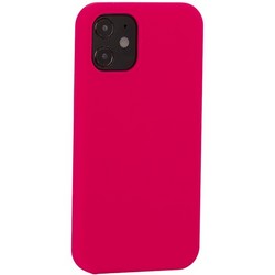 Накладка силиконовая MItrifON для iPhone 12 mini (5.4&quot;) без логотипа Bright pink Ярко-розовый №47