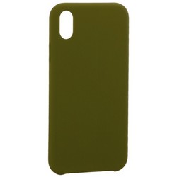 Накладка силиконовая MItrifON для iPhone XR (6.1") без логотипа Marsh Болотный №48