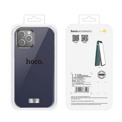 Чехол пластиковый Hoco Pure series для iPhone 12 Pro Max (6.7") Синий