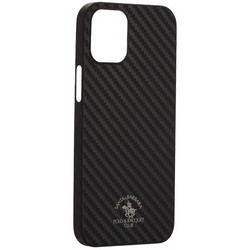 Накладка карбоновая Club Carbon Series для iPhone 12 mini (5.4&quot;) Черная