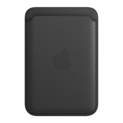 Кожаный чехол-бумажник Apple MagSafe для iPhone, Черный