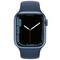 Умные часы Apple Watch Series 7 GPS, 41 мм, алюминий синего цвета, спортивный ремешок цвета «синий омут» MKN13 - фото 22317