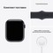 Умные часы Apple Watch Series 7 GPS, 45 мм, алюминий цвета «тёмная ночь», спортивный ремешок цвета «тёмная ночь» MKN53 - фото 22336