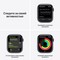 Умные часы Apple Watch Nike Series 7 GPS, 45 мм, алюминий цвета «тёмная ночь», спортивный ремешок Nike цвета «антрацитовый/чёрный» MKNC3 - фото 22408