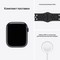 Умные часы Apple Watch Nike Series 7 GPS, 45 мм, алюминий цвета «тёмная ночь», спортивный ремешок Nike цвета «антрацитовый/чёрный» MKNC3 - фото 22411