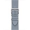 Умные часы Apple Watch Hermes GPS + Cellular, 45mm Silver Stainless Steel Case with Bleu Lin Swift Leather Single Tour MKG83 - фото 22535