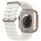 Умные часы Apple Watch Ultra GPS + Cellular, 49 мм, корпус из титана, ремешок Ocean Band белого цвета MNH83 - фото 29449