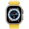 Умные часы Apple Watch Ultra GPS + Cellular, 49 мм, корпус из титана, ремешок Ocean Band желтого цвета MNH93 - фото 29454